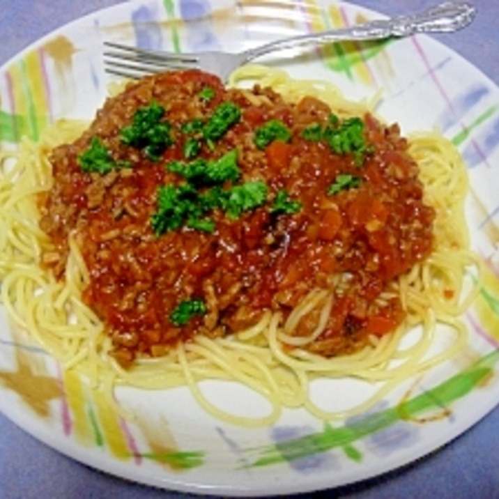 ミートソーススパゲティ♪超美味しい!!本格的♪